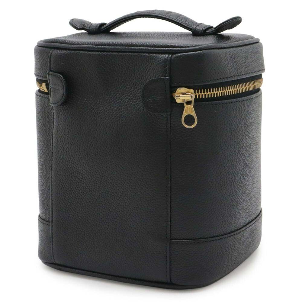 CHANEL Black Caviar Leather Logo Pouch - Picture 3 of 10